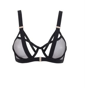 Bluebella Oslo Strappy Underwire Bra Black Size 34DDD/F